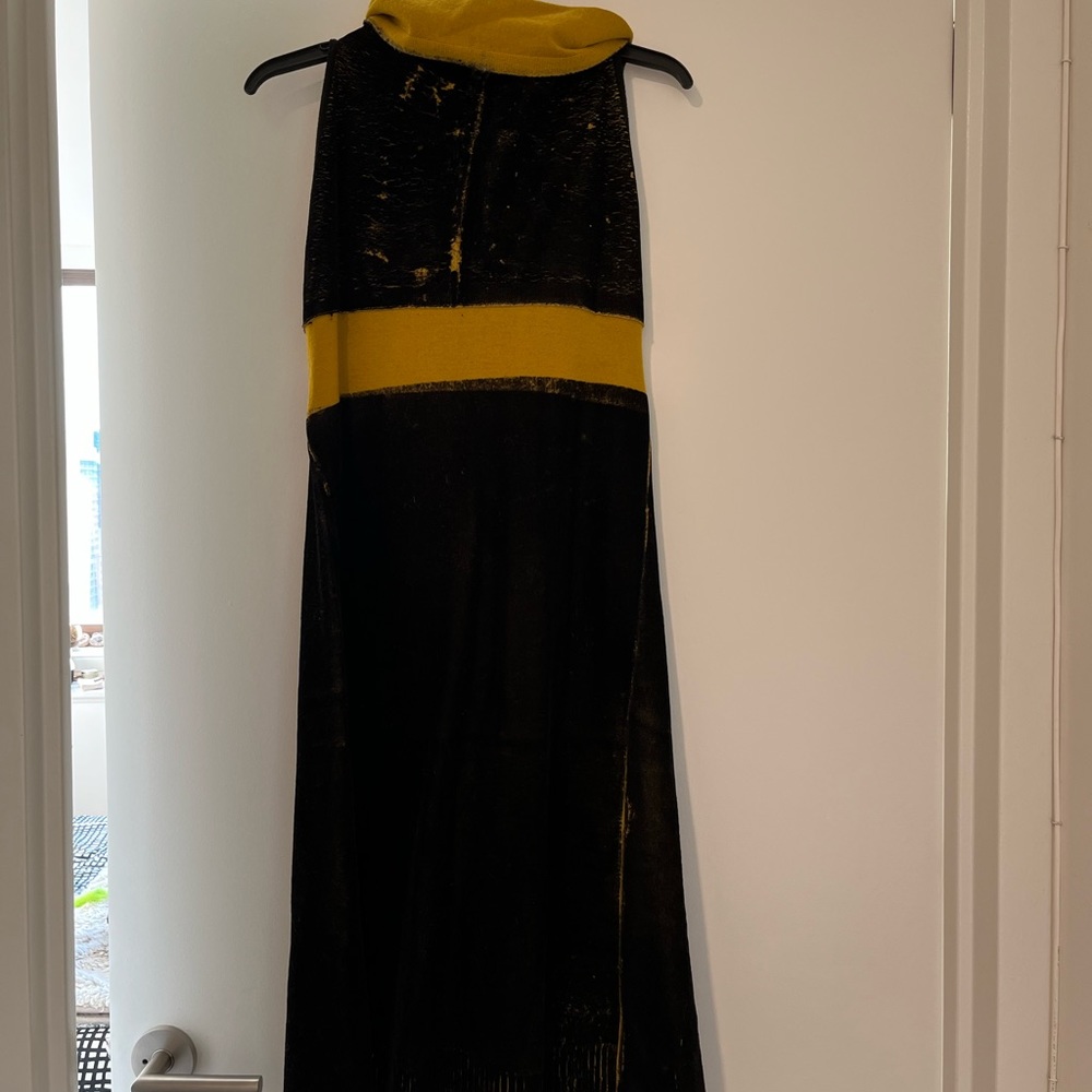 Pier Antonio Gaspari Midi Wool Dress w Back detail.